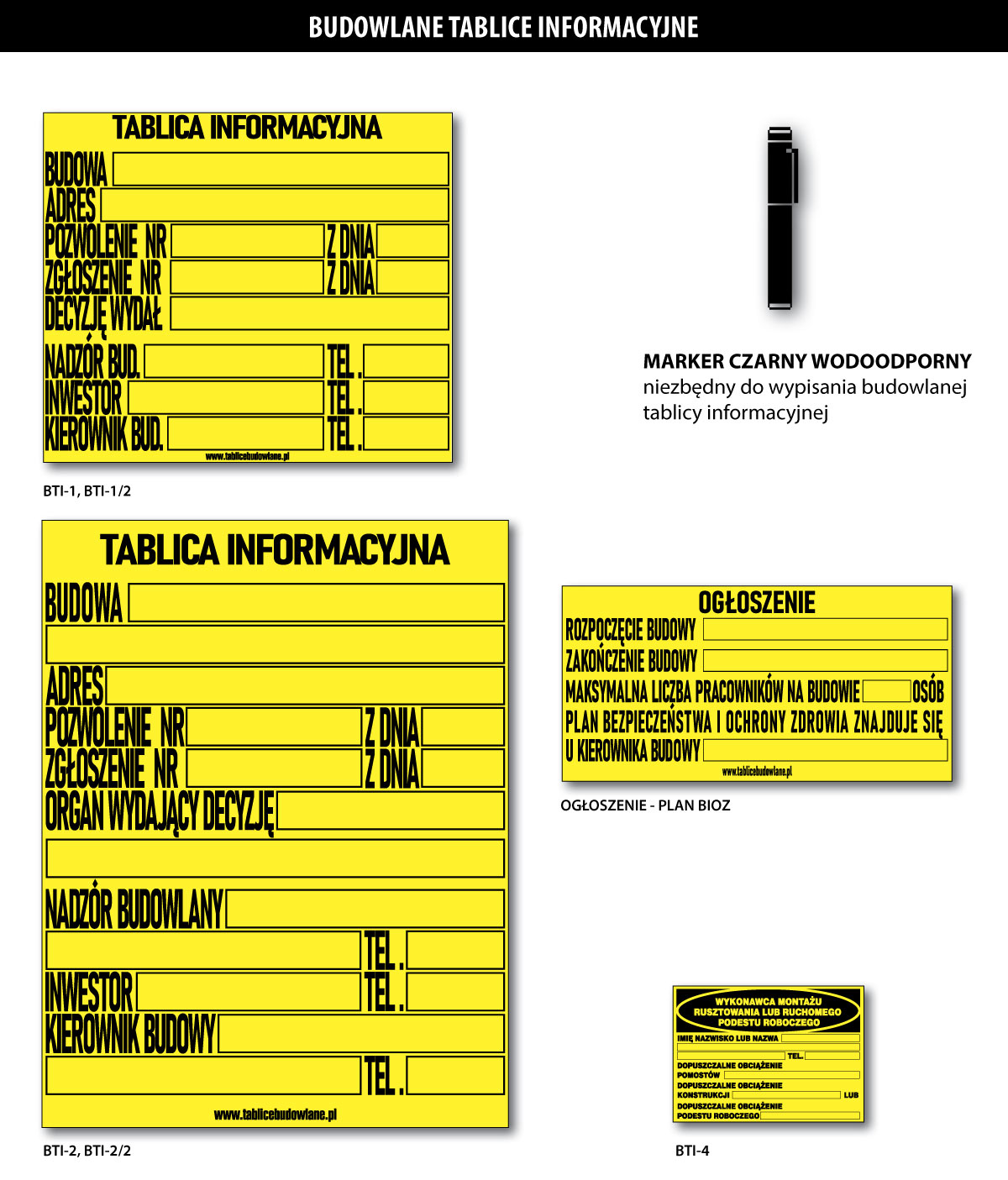 Mój DoM Bis » Budowlane tablice informacyjne