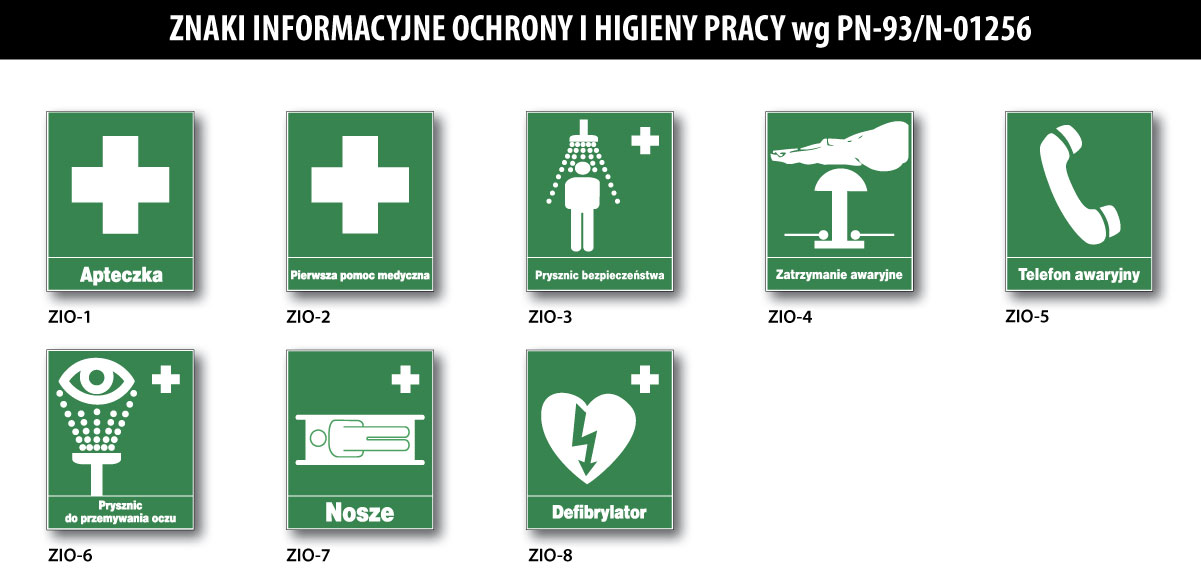 Mój DoM Bis » Znaki BHP - Znaki informacyjne ochrony i higieny pracy