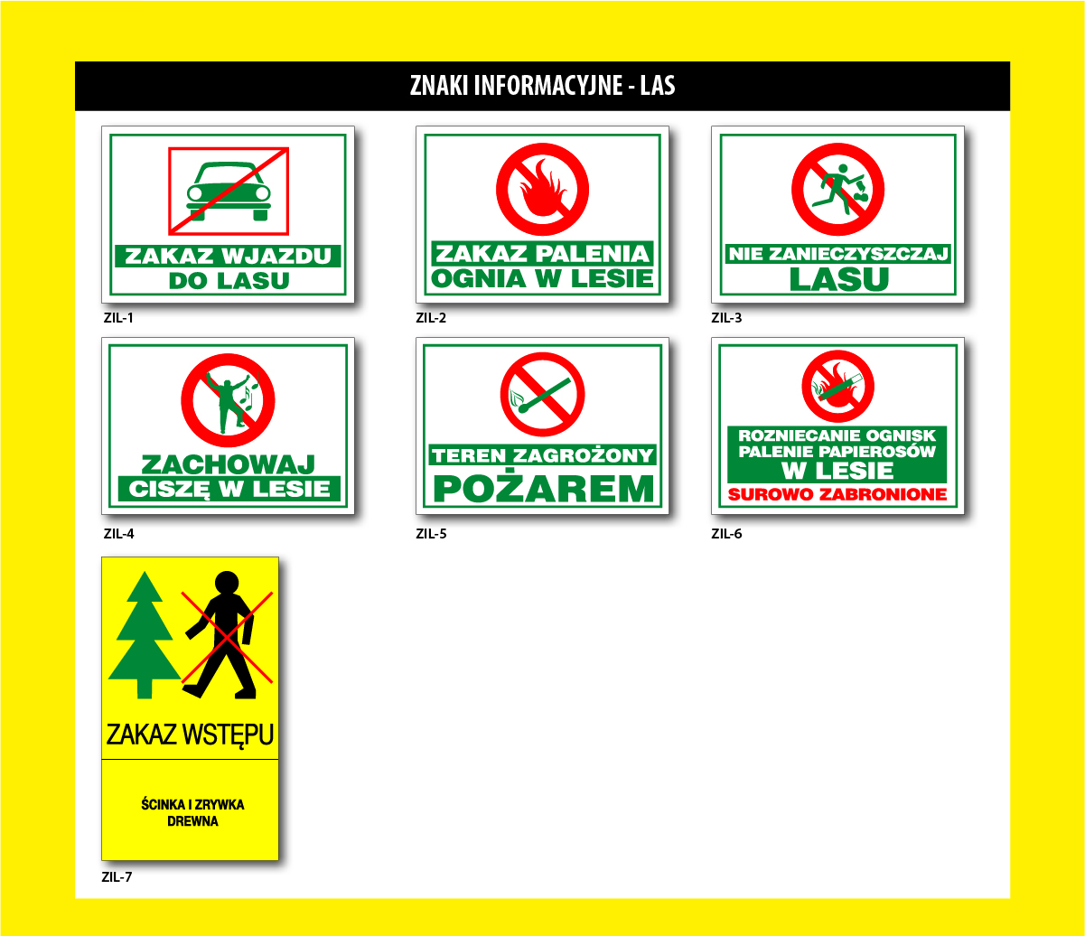 Mój DoM Bis » Znaki informacyjne – las